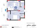 2-бөлмелі пәтер · 53.23 м² · 2/9 қабат, ​Аль-Фараби ВИДОВАЯ на Samal Park ниже себестоимости 3/2, бағасы: 52.5 млн ₸ в Астане, Есильский р-н