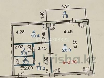 1-комнатная квартира · 56 м² · 1/12 этаж, мкр Юго-Восток, Респубики 1/3 за 20 млн ₸ в Караганде, Казыбек би р-н