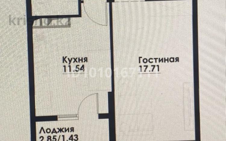 1-комнатная квартира · 43.46 м² · 2/12 этаж, ул. Фадеева, 38г 5 — Райымбек батыр-Н.Тілендиев за 31 млн 〒 в Алматы, Алатауский р-н — фото 3