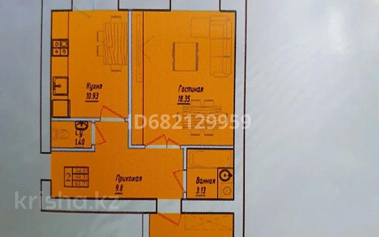 2-комнатная квартира, 63.8 м², 2/9 этаж, Ауельбекова 33 за 24.2 млн 〒 в Кокшетау — фото 2