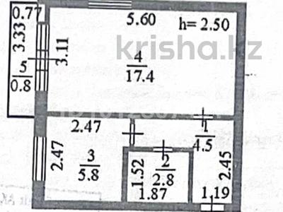 1-комнатная квартира · 31.3 м² · 4/5 этаж, Желтоксан 30 — Богенбай Батыр за 12.5 млн ₸ в Астане, Сарыарка р-н