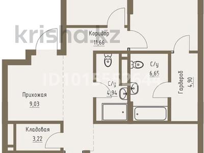 3-комнатная квартира · 133.91 м² · 3/8 этаж, Пролетарская 127 за 85 млн ₸ в Костанае