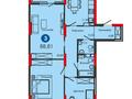 3-комнатная квартира, 88.81 м², 3 этаж, Туран — Сыганак за ~ 37.3 млн 〒 в Астане, Есильский р-н — фото 4