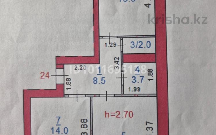 2-комнатная квартира · 67.3 м² · 2/6 этаж, Кобланды батыра 2В за 35 млн ₸ в Костанае — фото 2