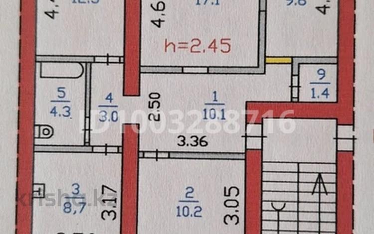 4-бөлмелі пәтер · 77 м² · 4/5 қабат, Кржижановского 27а, бағасы: 20.3 млн ₸ в  — фото 2