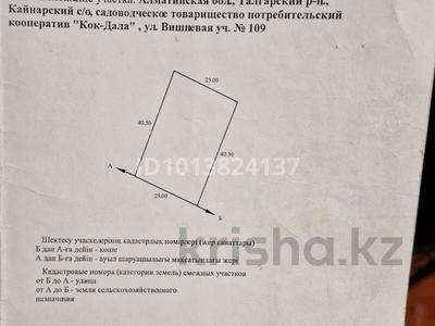 Участок · 10 соток, Вишневая 109 за 2 млн ₸ в Алматинской обл., Талгарский р-н