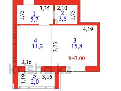 1-комнатная квартира · 38.4 м² · 4/12 этаж, ​Улица А 52 10/1 за 20.5 млн ₸ в Астане, Сарайшык р-н