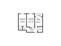 2-бөлмелі пәтер · 58.6 м² · 6/9 қабат, Береке, бағасы: 28.5 млн ₸ в Костанае — фото 8