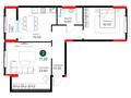 2-бөлмелі пәтер · 70.6 м², Нура ауданы, бағасы: ~ 36.1 млн ₸ в Астане, Нура р-н — фото 3