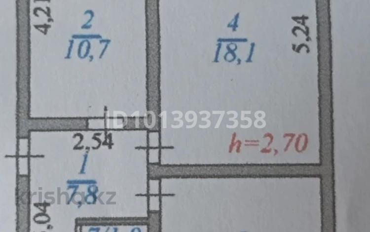 2-бөлмелі пәтер · 54.1 м² · 5/5 қабат, Чернышевского — Мкр. Водник-1, бағасы: 23 млн ₸ в Боралдае (Бурундай) — фото 2