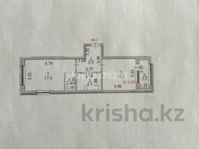 1-комнатная квартира, 48 м², 2/9 этаж, Алихана Бокейханова 44 за 28 млн 〒 в Астане, Есильский р-н