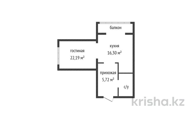 1-комнатная квартира, 48.3 м², 5/5 этаж, Мкр. Алтын орда за 11 млн 〒 в Актобе — фото 2