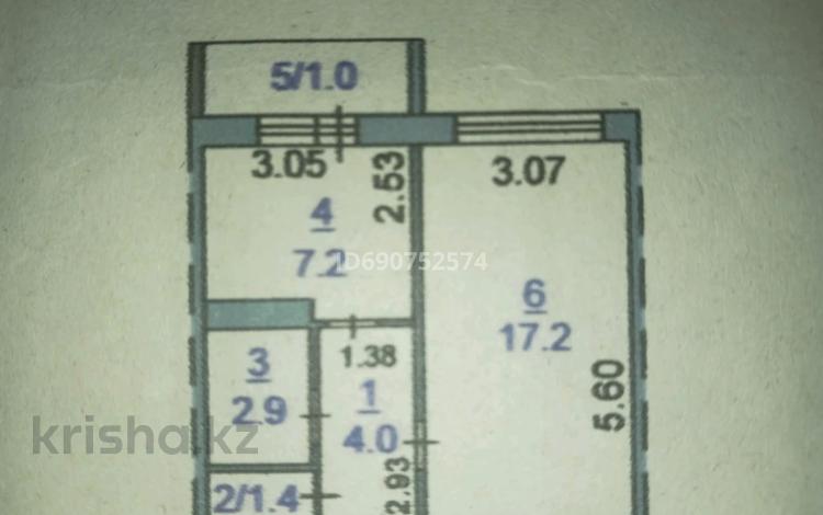 1-комнатная квартира, 33.7 м², 3/5 этаж, 8-й микрорайон, 8 микрорайон 13 за 13.5 млн 〒 в Костанае, 8-й микрорайон — фото 2