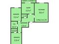 3-комнатная квартира · 96.5 м² · 4/5 этаж, Г. Каирбекова 358/3 за 48 млн ₸ в Костанае — фото 16
