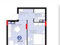 2-бөлмелі пәтер · 47 м² · 9/9 қабат, Фариза Онгарсынова 8/2, бағасы: 39 млн ₸ в Астане, Есильский р-н — фото 12