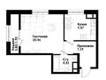 1-бөлмелі пәтер · 43.78 м² · 6/9 қабат, Симферопольская — Cулейменова, бағасы: ~ 42.9 млн ₸ в Алматы, Ауэзовский р-н — фото 2