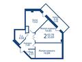 2-комнатная квартира · 63.78 м², ​Микрорайон Оазис, участок 44 за ~ 19 млн ₸ в Караганде — фото 3