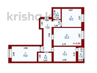 3-бөлмелі пәтер · 90 м² · 9/10 қабат, Казыбек би 37 — Казыбек Би, бағасы: 43.5 млн ₸ в Астане, Нура р-н