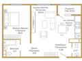 2-бөлмелі пәтер · 75.52 м², мкр. Нурсат, рядом с городским акиматом, бағасы: ~ 39.4 млн 〒 в Шымкенте — фото 2