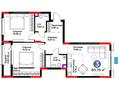 3-бөлмелі пәтер · 80.19 м², мкр Нурсая, Абулхайр-хана 69/1, бағасы: ~ 38.7 млн 〒 в Атырау — фото 3
