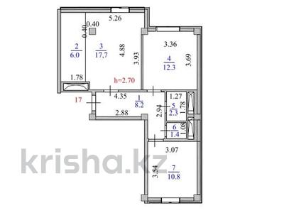 3-комнатная квартира · 58.7 м² · 5/5 этаж, Е-128 7, 7/2,7/1 за 19 млн ₸ в Астане, Нура р-н