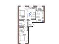 3-комнатная квартира · 77.66 м², Е 909 29 за ~ 38.4 млн ₸ в Астане, Есильский р-н