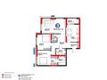 3-комнатная квартира · 101 м² · 2/12 этаж, Рыскулова 33/2 за ~ 52.8 млн ₸ в Шымкенте, Аль-Фарабийский р-н