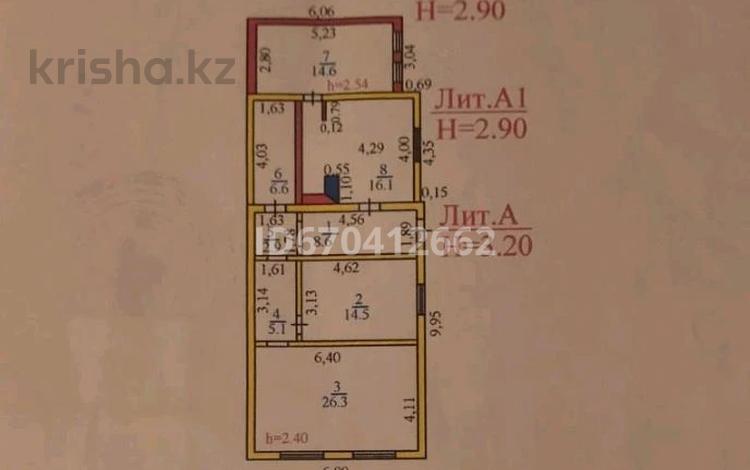 Отдельный дом • 3 комнаты • 94.7 м² • 6 сот., Майкудук, Гвардейская за 8.5 млн 〒 в Караганде, Алихана Бокейханова р-н — фото 2