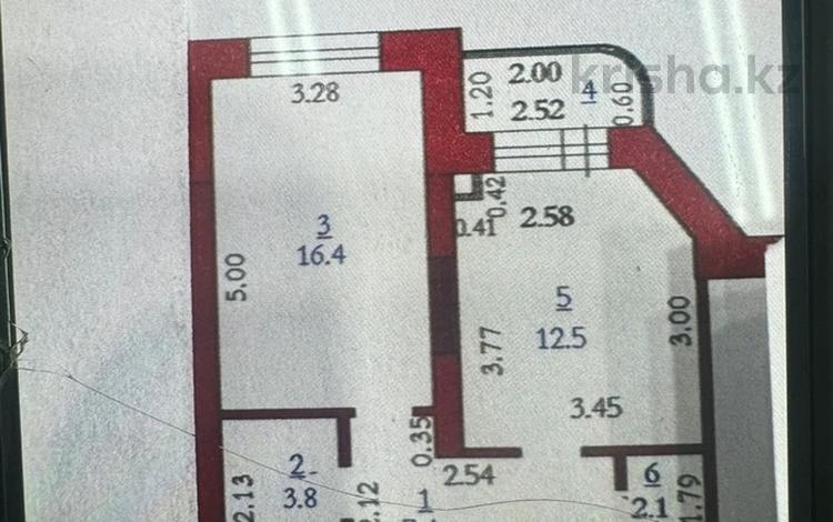 1-комнатная квартира · 43.3 м² · 4/5 этаж, мкр. Алтын орда 11 а за 13.5 млн 〒 в Актобе, мкр. Алтын орда — фото 2