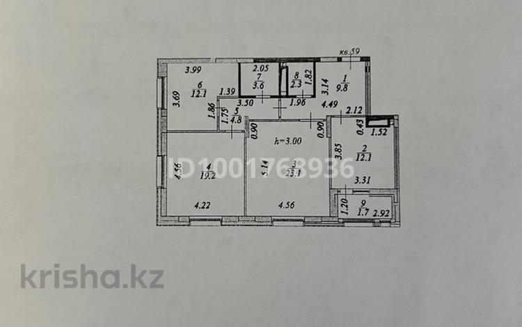3-комнатная квартира · 88.7 м² · 4/9 этаж, Бокейхана 16\2 — Рядом с Триумфальной аркой за 64.5 млн ₸ в Астане, Есильский р-н — фото 2
