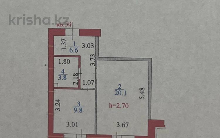 1-комнатная квартира, 42.3 м², 3/6 этаж, Е767 11 за 20 млн 〒 в Астане, Есильский р-н — фото 2
