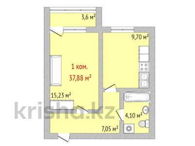 1-комнатная квартира, 37.8 м², 9/9 этаж, Уральская 45Г за ~ 11.7 млн 〒 в Костанае