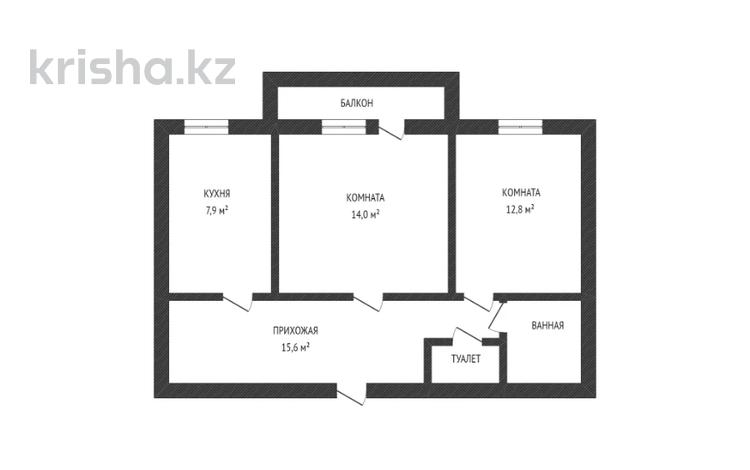 2-комнатная квартира, 54.1 м², 2/2 этаж, мкр Лесхоз, Мкр.Лесхоз 23 за 12 млн 〒 в Атырау, мкр Лесхоз — фото 7