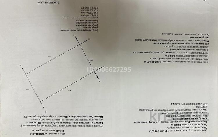 Участок · 8 соток, мкр Асар-2, Асар-2 ш/а нөмірсіз — Су, жарық,газ,жол түгел бар за 16 млн ₸ в Шымкенте, Абайский р-н — фото 2