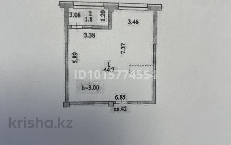 1-комнатная квартира · 46.5 м² · 3/4 этаж, жургенова 19 — Байтұрсынұлы Жүргенов за 22.5 млн ₸ в Астане, Сарайшык р-н — фото 2