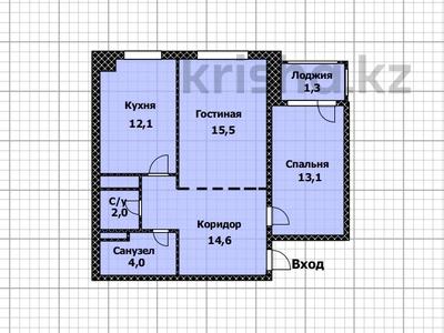 2-комнатная квартира, 63 м², 13/16 этаж, Кошкарбаева 42 за 22.5 млн 〒 в Астане, Алматы р-н