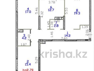 3-комнатная квартира · 88 м² · 3/6 этаж, Кайрат микрорайон 716/16 за 48.5 млн ₸ в Алматы, Турксибский р-н