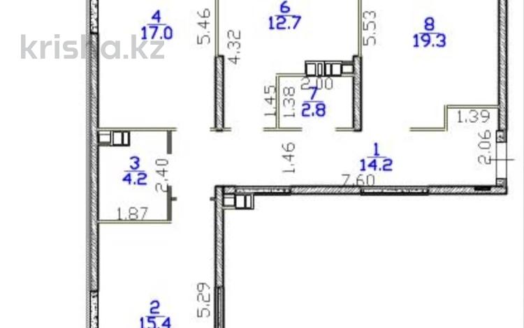 3-комнатная квартира · 88 м² · 3/6 этаж, Кайрат микрорайон 716/16 за 48.5 млн ₸ в Алматы, Турксибский р-н — фото 2