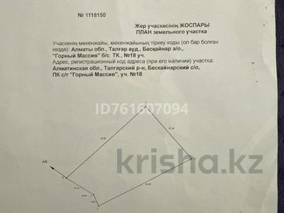 Участок · 0.06 га, С/т Горный массив 18 за 9 млн ₸ в 