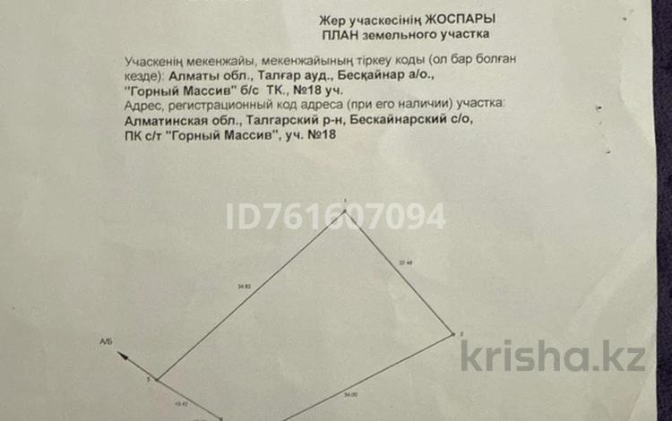 Жер телімі · 0.06 га, С/т Горный массив 18, бағасы: 9 млн ₸ в  — фото 2