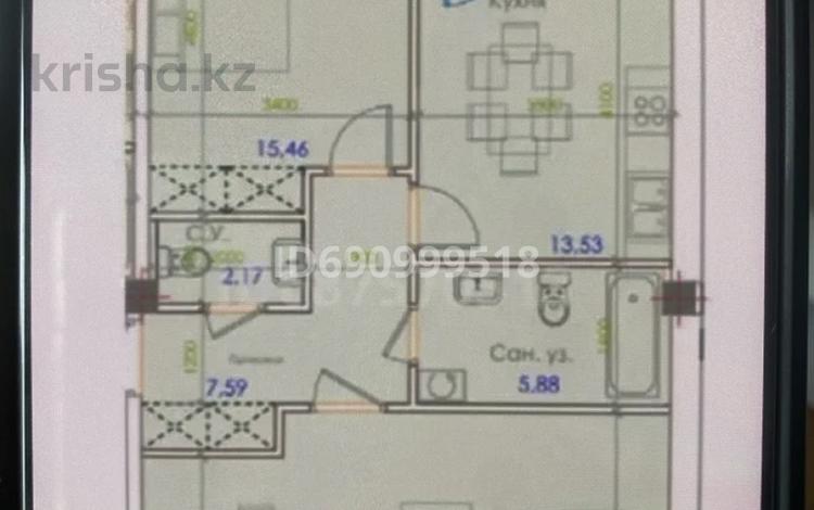2-бөлмелі пәтер · 80 м² · 3/3 қабат, Батырбекова — проспект Саттарханова, бағасы: 36 млн ₸ в Туркестане — фото 2