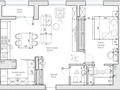 2-бөлмелі пәтер, 65 м², 8/9 қабат, Абубакир Тыныбаев — Анатолий Храпатый, бағасы: 44 млн 〒 в Астане, Алматы р-н — фото 16