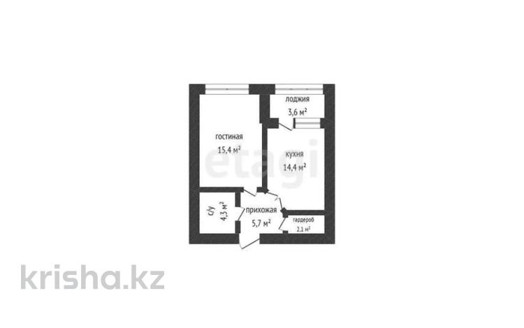1-комнатная квартира, 43 м², 5/5 этаж, мкр. Алтын орда за ~ 12.2 млн 〒 в Актобе, мкр. Алтын орда — фото 2
