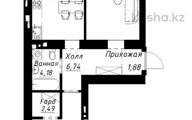 2-бөлмелі пәтер · 64 м² · 5/9 қабат, Айтматова 1 — Айтматова и Е17, бағасы: 39.5 млн ₸ в Астане, Нура р-н — фото 6