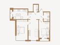 3-бөлмелі пәтер · 73.91 м² · 3/6 қабат, Қайрат ш/а. уч. 377, бағасы: 48.8 млн ₸ в Алматы, Турксибский р-н