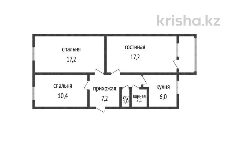3-комнатная квартира · 62 м² · 2/5 этаж, 9 микрорайон 7 за 28 млн ₸ в Костанае — фото 2
