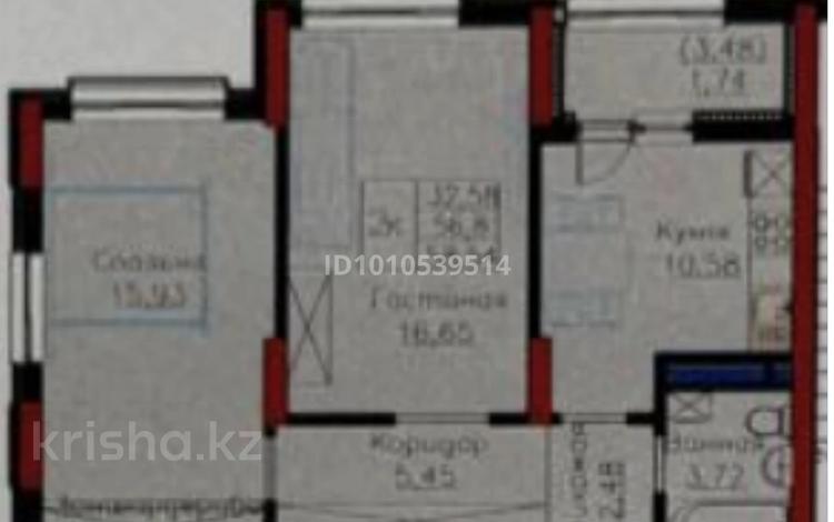 2-комнатная квартира · 58.5 м² · 5/9 этаж, Е-908 — Туран-Улы Дала за 30 млн ₸ в Астане, Нура р-н — фото 11