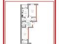 2-бөлмелі пәтер · 66.9 м² · 2 қабат, Киснеревых 94, бағасы: ~ 23.4 млн ₸ в Бурабае