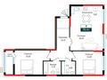 3-бөлмелі пәтер · 79.41 м² · 8/14 қабат, ул. Е 882 9/1, бағасы: 37.5 млн ₸ в Астане — фото 9