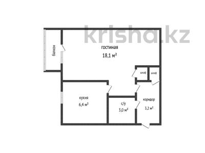 1-комнатная квартира, 32 м², 3/5 этаж, Хакимджанова 60 за 10.4 млн 〒 в Костанае